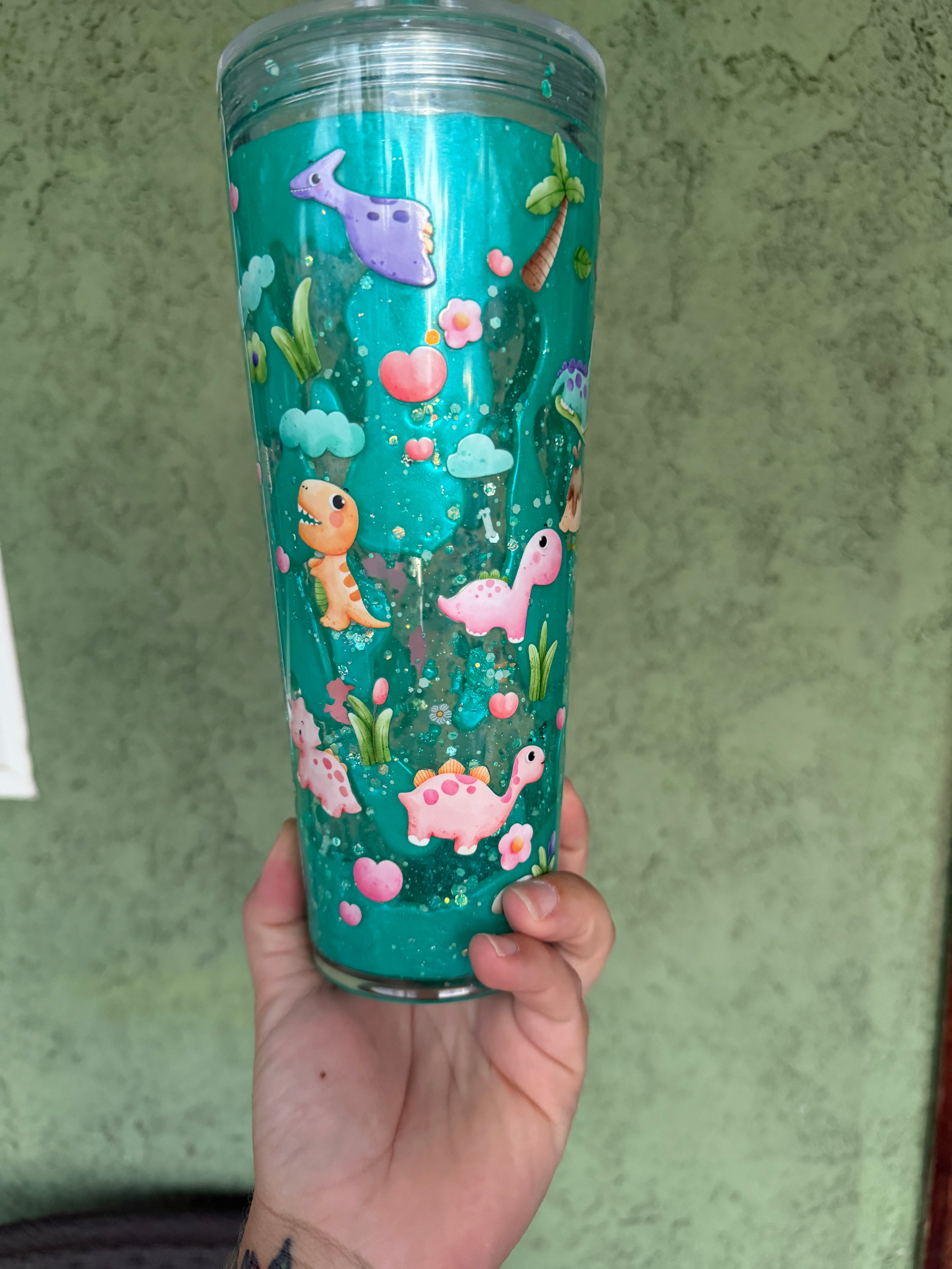Dinosaur Premade 24oz Slow Flow Dual Lava