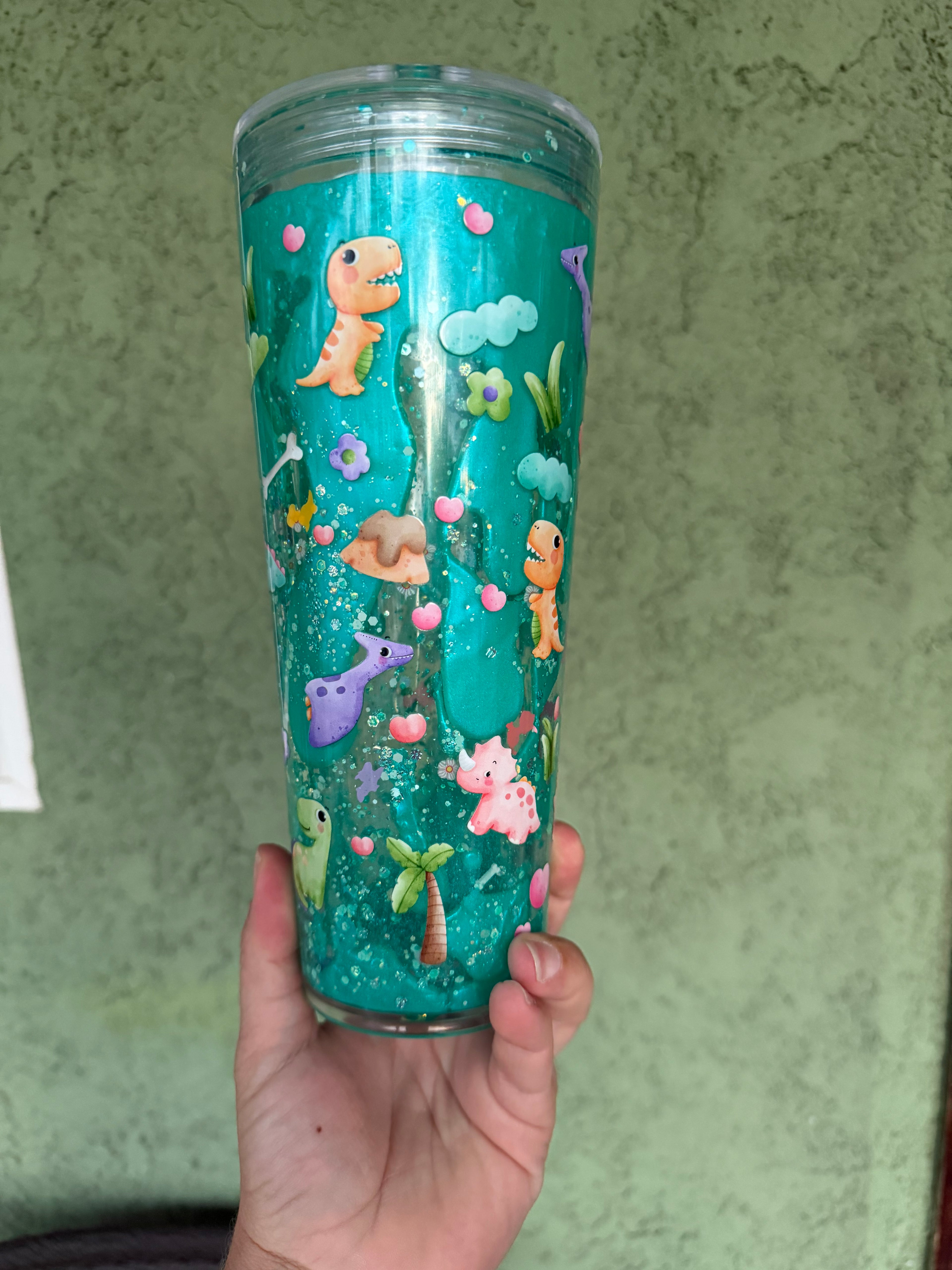 Dinosaur Premade 24oz Slow Flow Dual Lava