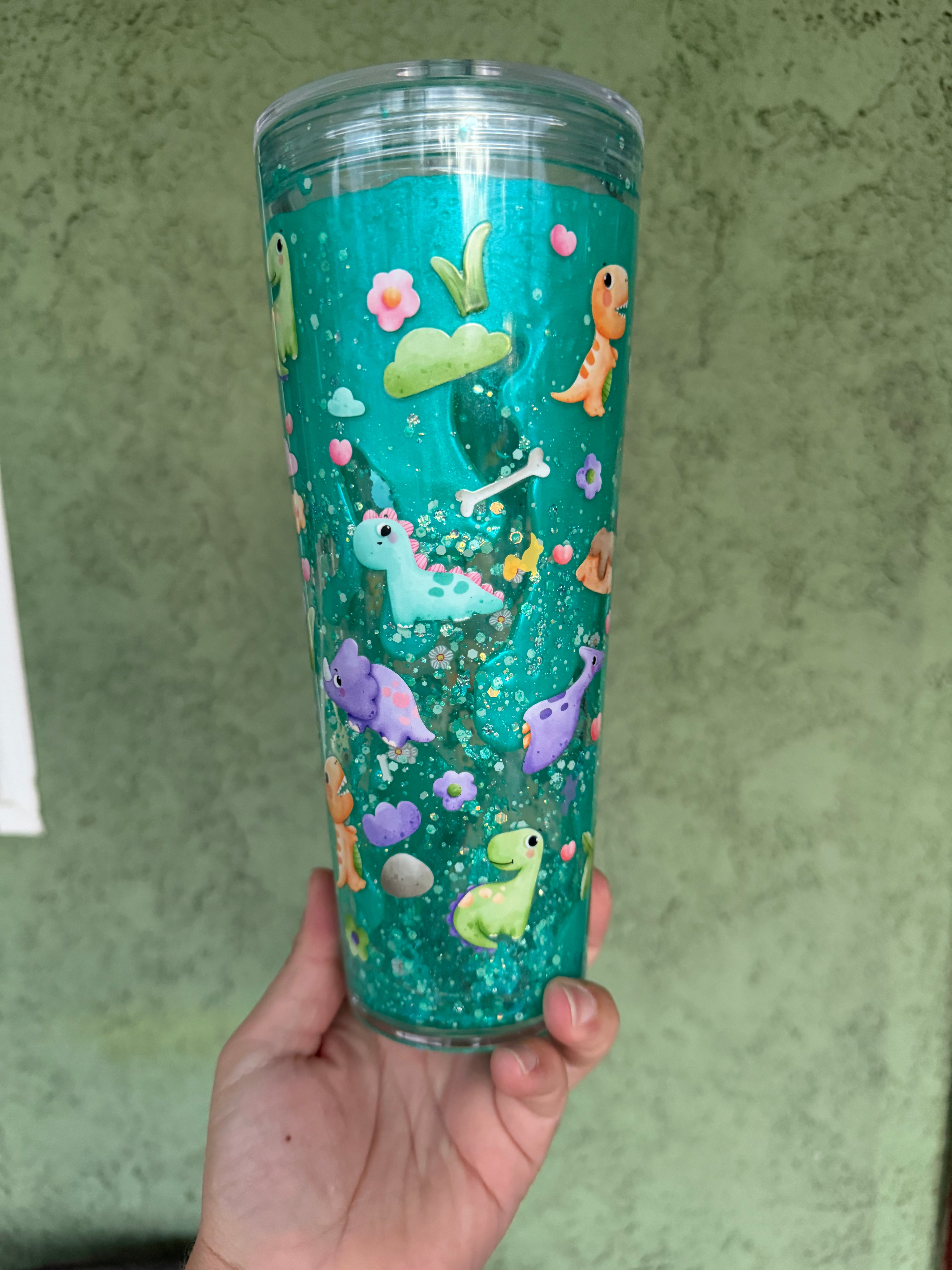 Dinosaur Premade 24oz Slow Flow Dual Lava