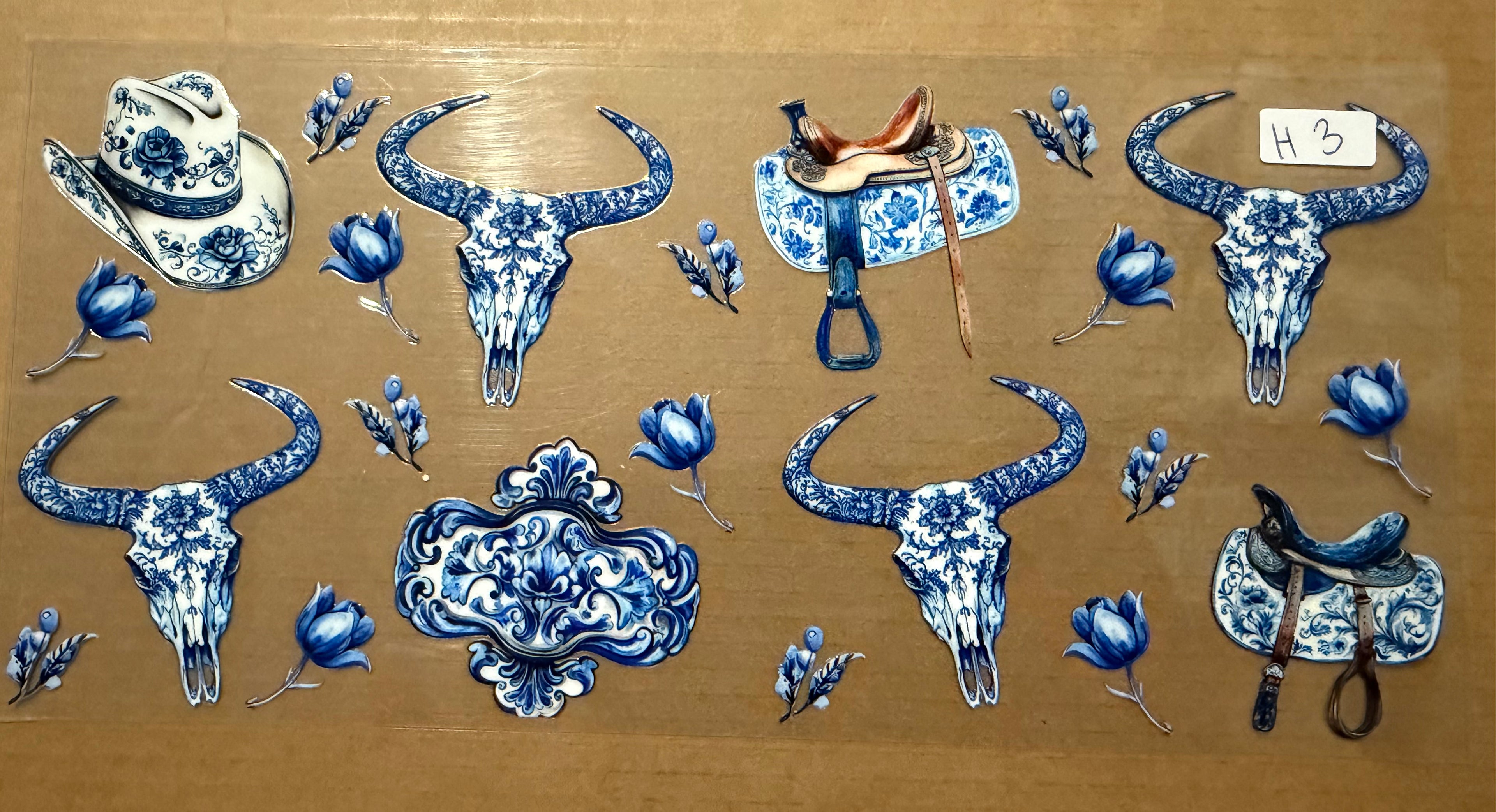 Cowboy hats, Bull Skeleton